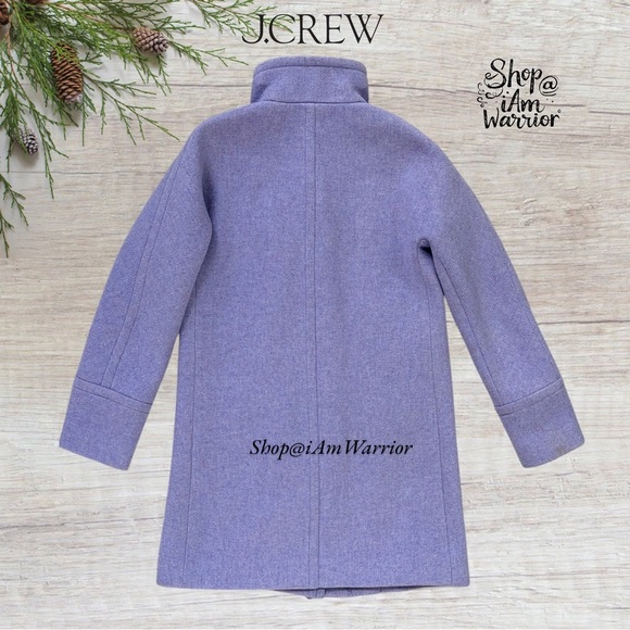 J.Crew lavender Stadium-Cloth Wool Coat by Nello Gori *shop@iamwarrior - Picture 3 of 8